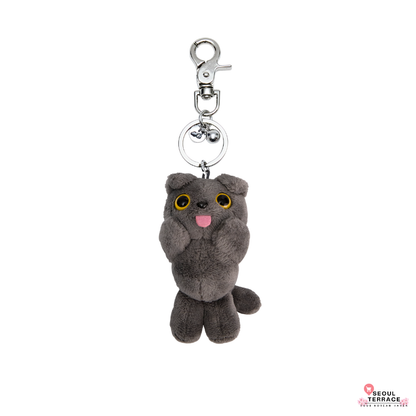 BTS V Keychain - COMFORT MUNK Ivory & Gray