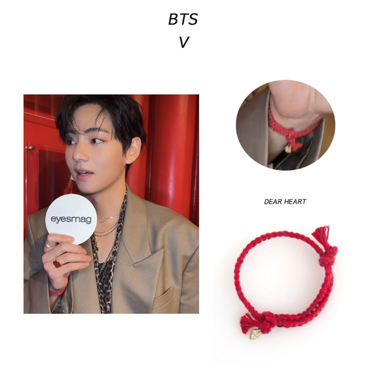 Bracelet Worn By BTS V (Taehyung) Ccnmade Dear Heart Handmade