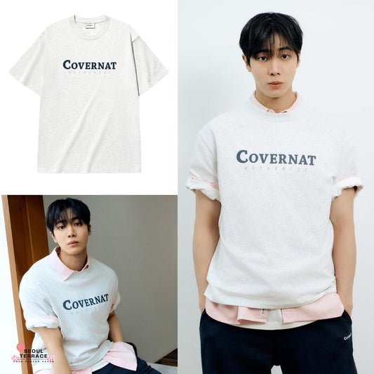 Covernat -  [Worn by Choo Young-woo] Center Authentic T-shirt Heather Gray