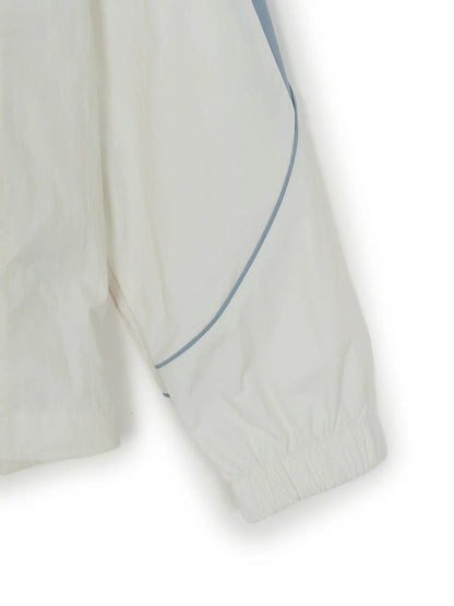 [Ahof Steven Worn] MLB Sportive Cursive Logo Blocking Windbreaker