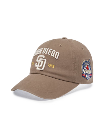 [Karina Pick] 25FW MLB Cooperstown Patch Unstructured Ball Cap San Diego Padres