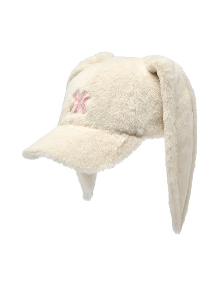 [RESCENE X MLB] 26FW Bunny Colorful Fur Unstructured Ball Cap