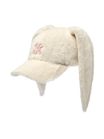 [RESCENE X MLB] 26FW Bunny Colorful Fur Unstructured Ball Cap