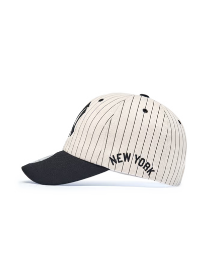 [Karina Pick] 25FW MLB Signature Stripe Unstructured Ball Cap
