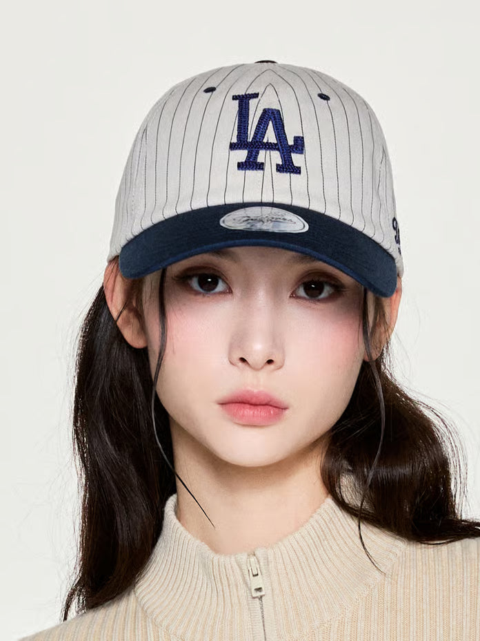 [Karina Pick] 25FW MLB Signature Stripe Unstructured Ball Cap