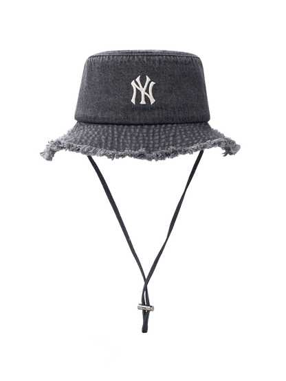 MLB Colored Denim Safari Bucket Hat New York Yankees
