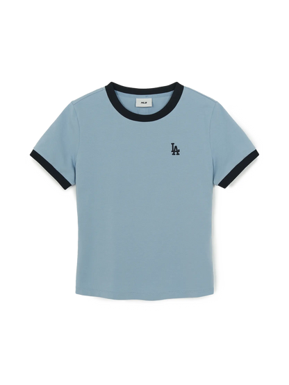 [Aespa Karina Worn] 26 Summer MLB Women's Basic Small Logo Ringer T-shirt