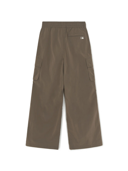 [Aespa karina Worn] 26 Summer MLB Women's Gorpcore Glossy High-Waisted Cargo Wide Flare Pants