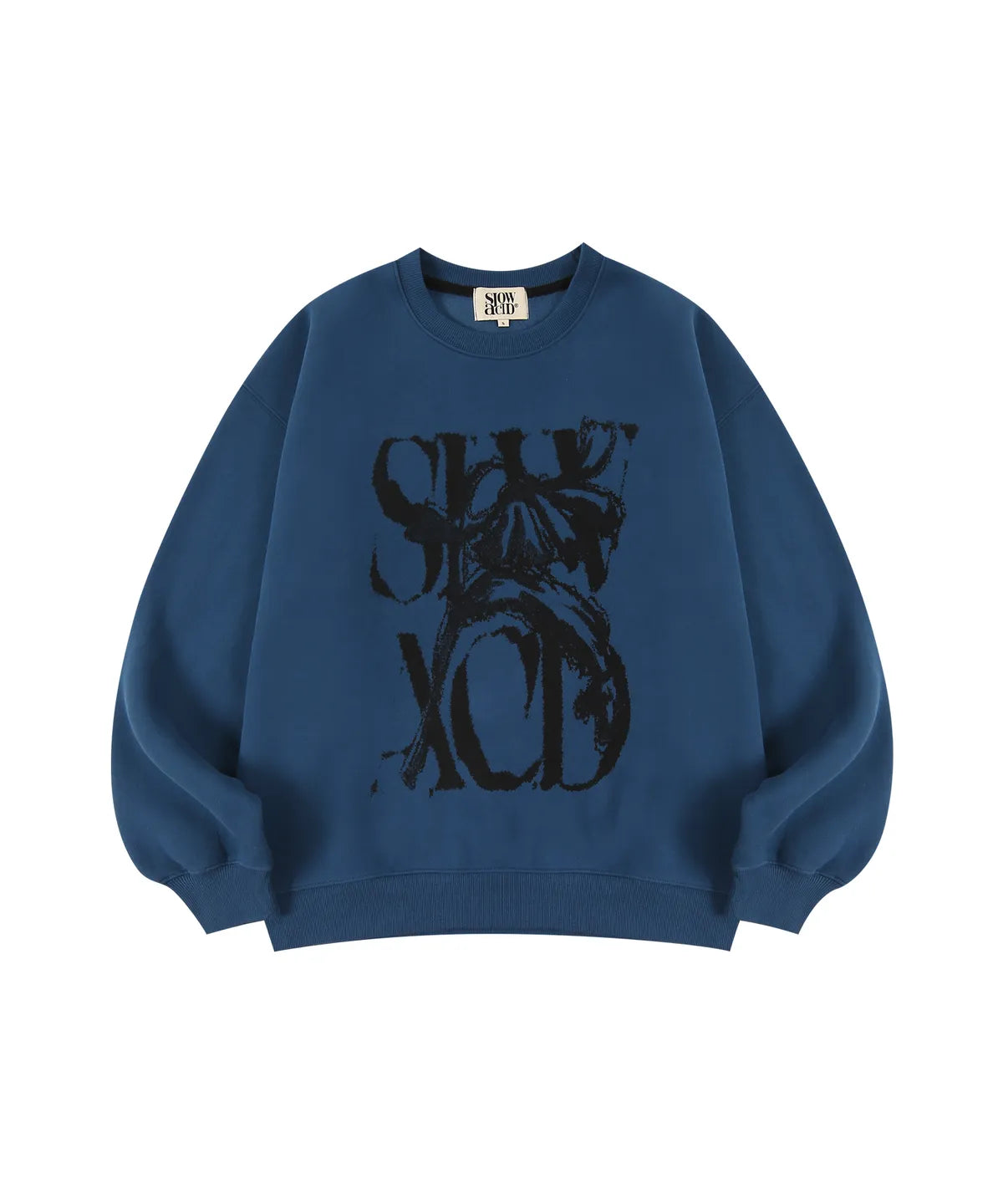 ★送料・関税込★SLOW ACID★PEACH SKIN RUSTY LOGO SWEATSHIRTS Slow Acid Peach Skin Rusty Logo Sweatshirt Seen Worn by