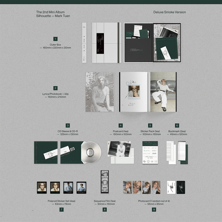 Got7 Mark Tuan - 2nd Mini Album Silhouette (Deluxe Ver.)