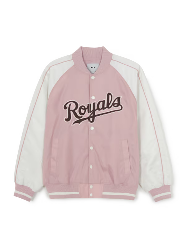[Aespa Karina & TWS Pick] 26SS MLB Nylon Front Cursive Varsity Jacket – New York Mets