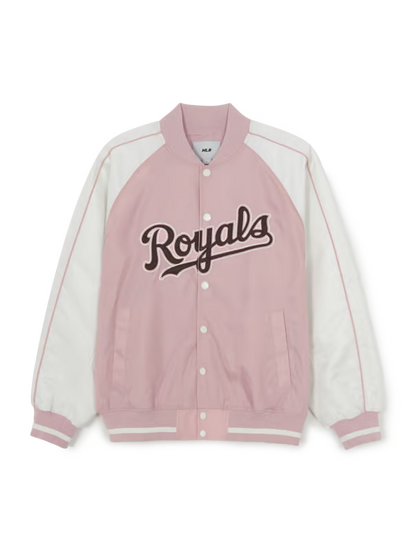 [Aespa Karina & TWS Pick] 26SS MLB Nylon Front Cursive Varsity Jacket – New York Mets