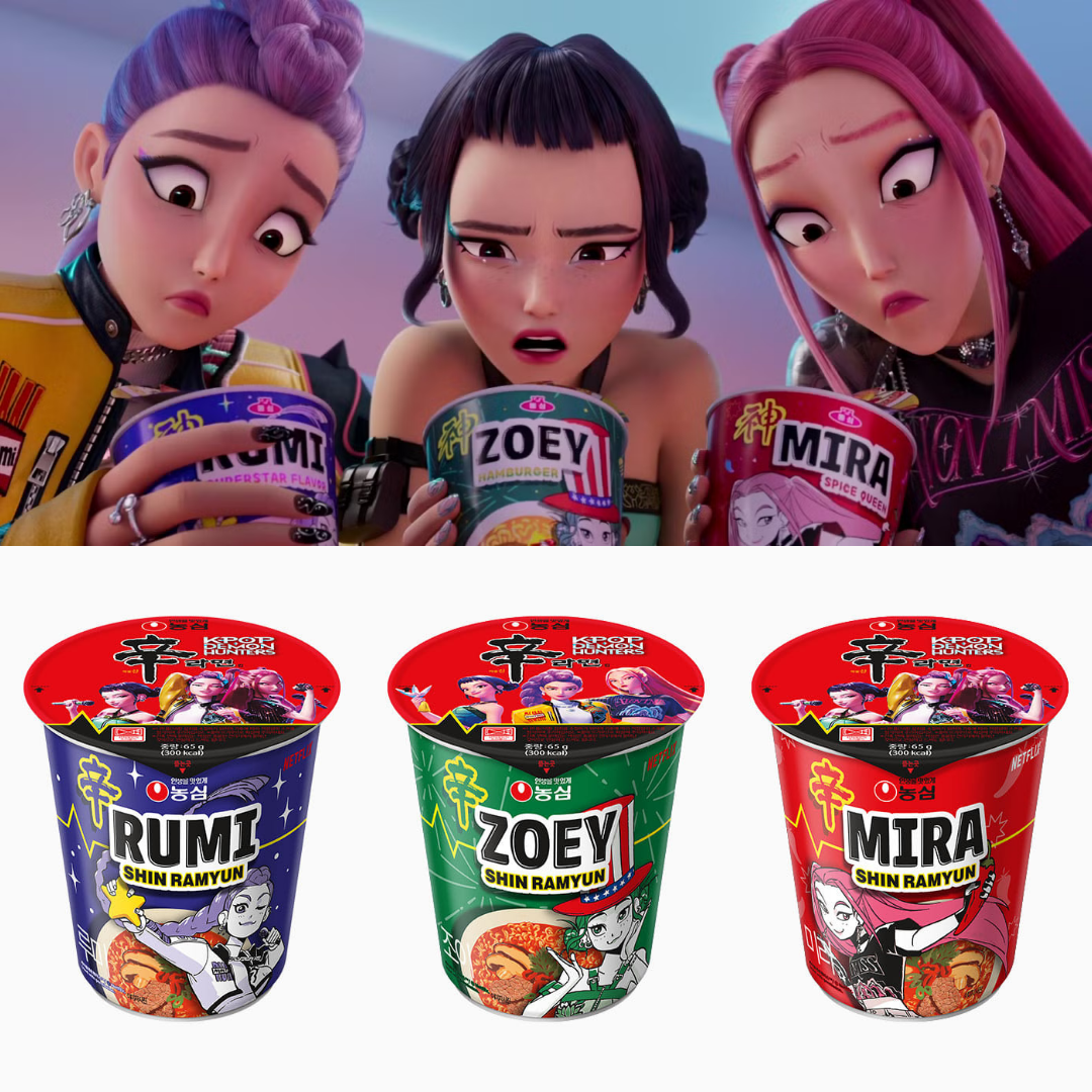 K-POP Demon Hunters x KDH Special Package Limited Edition – Shin Ramyun Cup 65g x 6 pcs Set