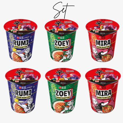K-POP Demon Hunters x KDH Special Package Limited Edition – Shin Ramyun Cup 65g x 6 pcs Set