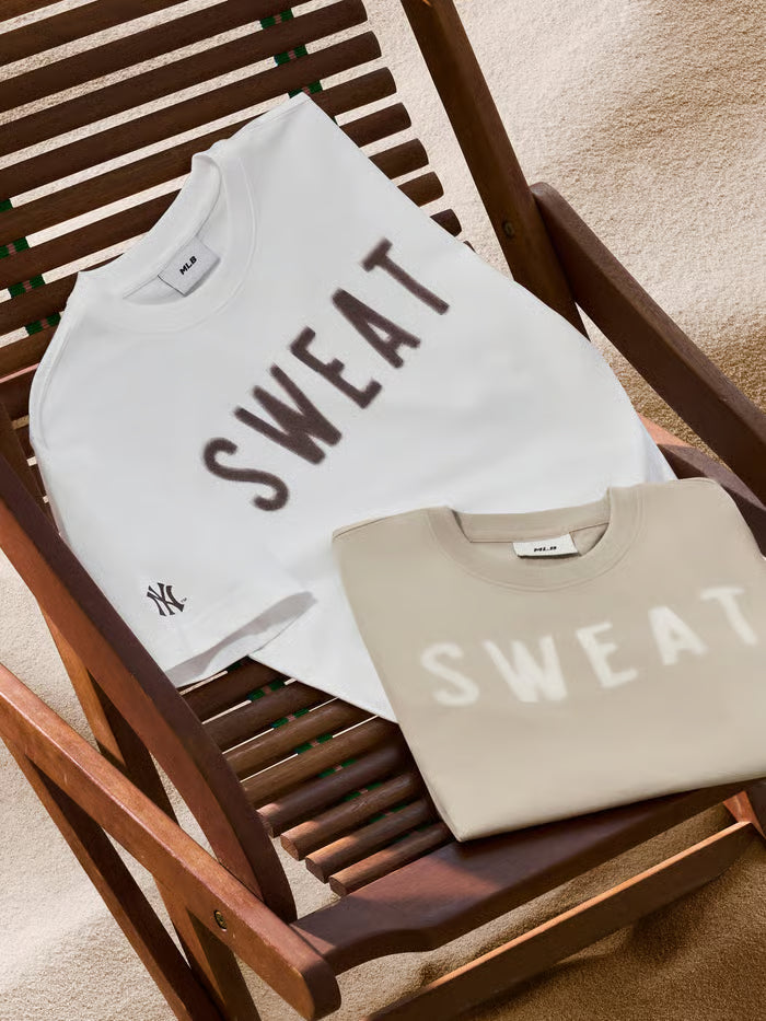[MLB X KISS OF LIFE] SWEAT Semi-Oversized Short Sleeve T-shirt