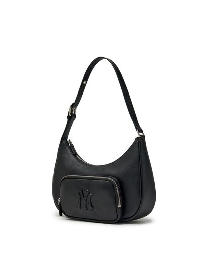 [Ive Gaeul Worn] MLB Basic Vintage Logo Hobo Bag New York Yankees