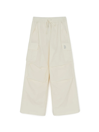[Aespa karina Worn] 26 Summer MLB Women's Gorpcore Glossy High-Waisted Cargo Wide Flare Pants