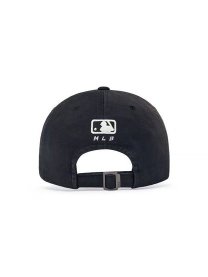 [Aespa Karina & TWS Pick] 26SS MLB Vintage Washed Curve Logo Unstructured Ball Cap New York Yankees