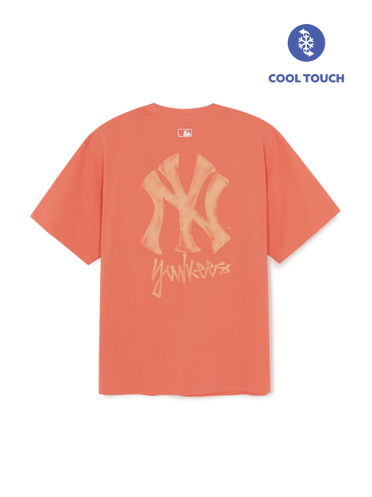 [Aespa Karina Pick 26 Summer] MLB Basic Simple Street Logo Oversized Short Sleeve T-shirt