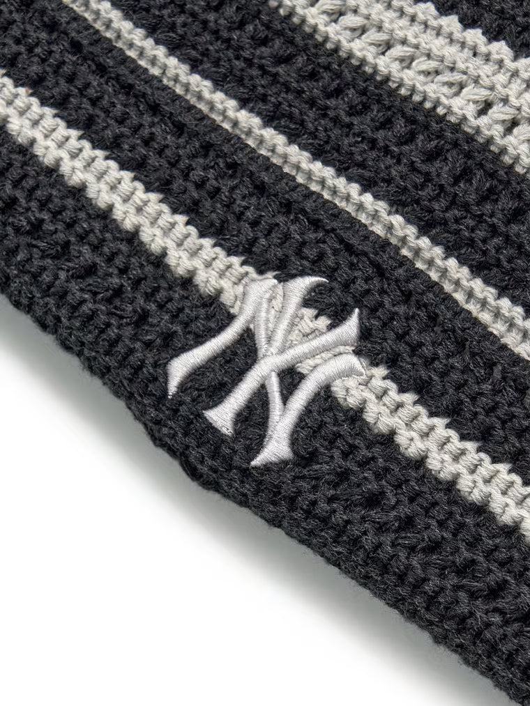 [Aespa Karina Pick 26 Summer] MLB Summer Stripe Meow Beanie