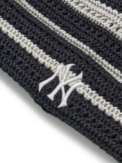 [Aespa Karina Pick 26 Summer] MLB Summer Stripe Meow Beanie