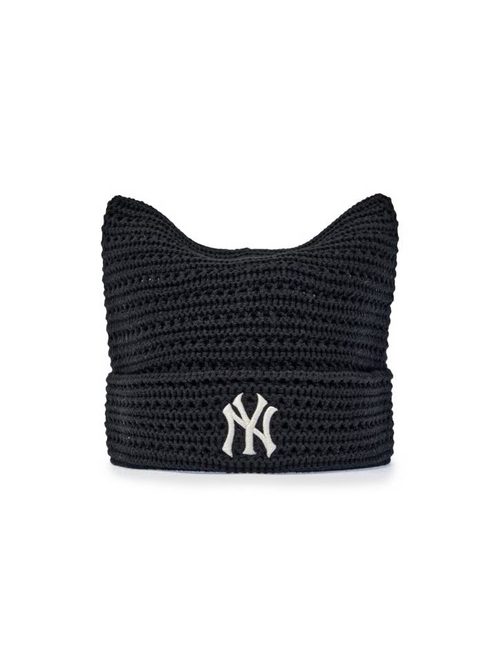 [Aespa Karina Pick] 26SS MLB Summer Crochet Meow Beanie Boston Red Sox