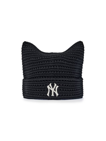 [Aespa Karina Pick] 26SS MLB Summer Crochet Meow Beanie Boston Red Sox