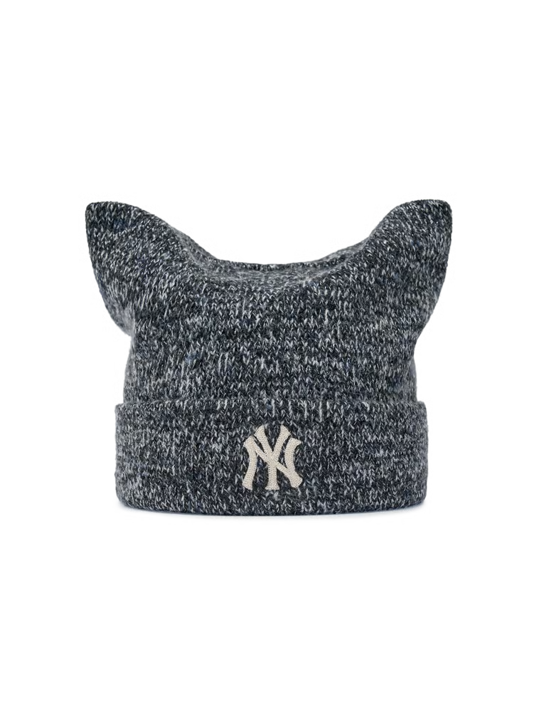 MLB 26FW Loose-fit Melange Meow Beanie