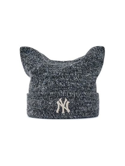 MLB 26FW Loose-fit Melange Meow Beanie