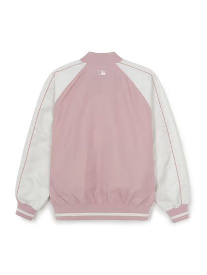 [Aespa Karina & TWS Pick] 26SS MLB Nylon Front Cursive Varsity Jacket – New York Mets