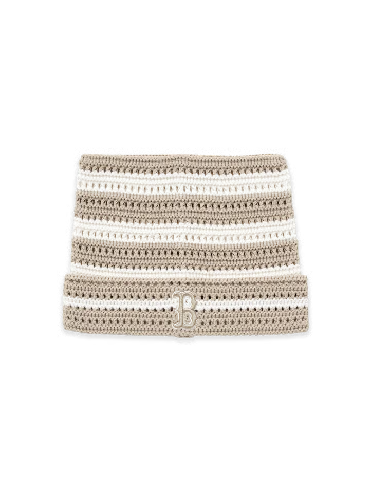 [Aespa Karina Pick 26 Summer] MLB Summer Stripe Meow Beanie