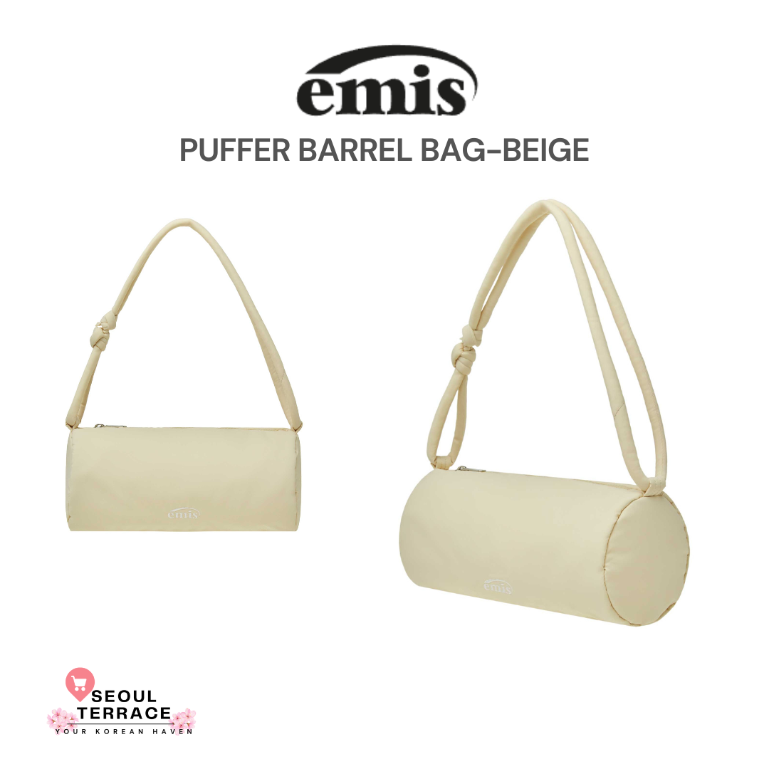 EMIS - PUFFER BARREL BAG – SEOUL TERRACE EMIS - PUFFER BARREL BAG – SEOUL TERRACE