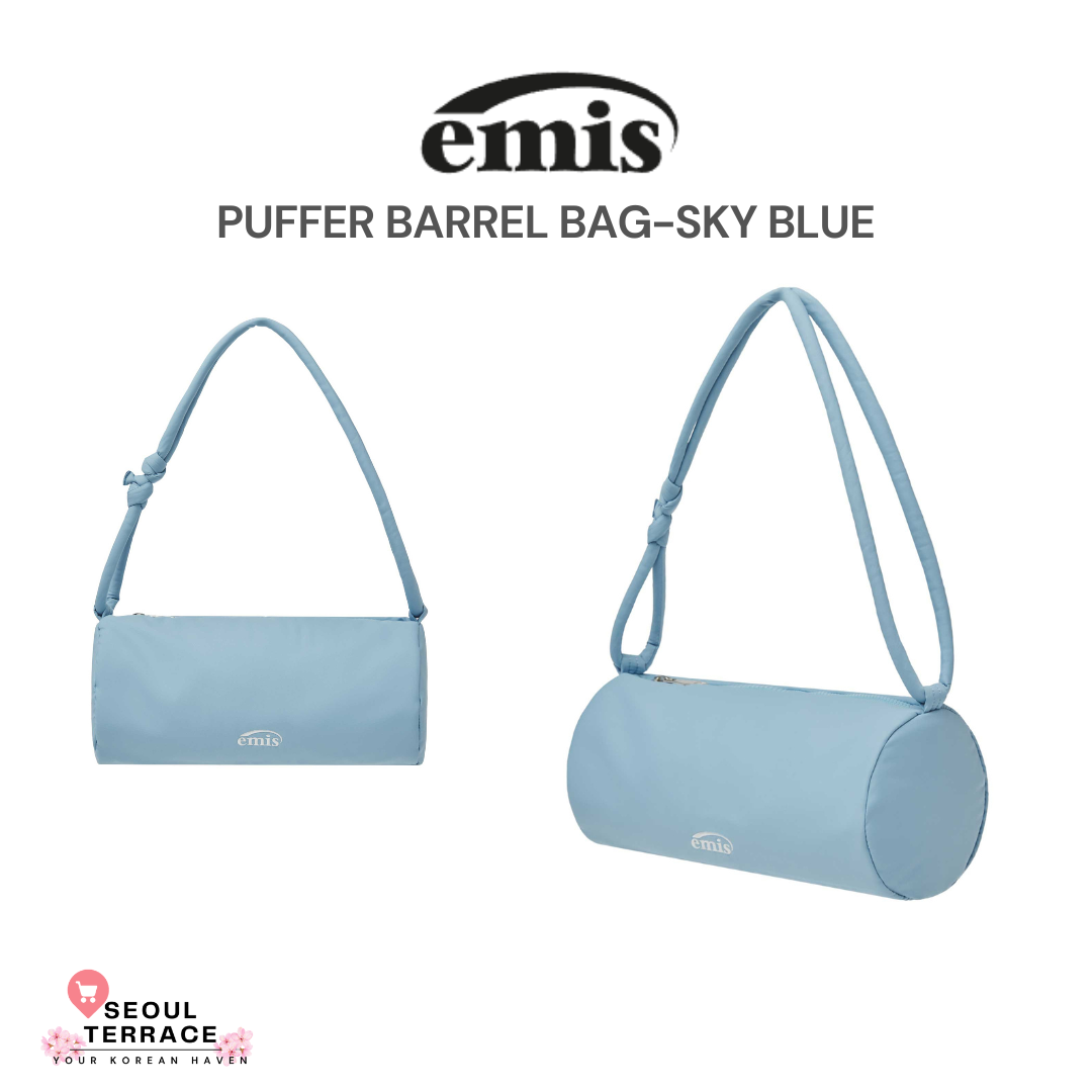 ☆EMIS☆ PUFFER BARREL BAGBROWN m1037_1366496 EMIS - PUFFER BARREL BAG – SEOUL TERRACE