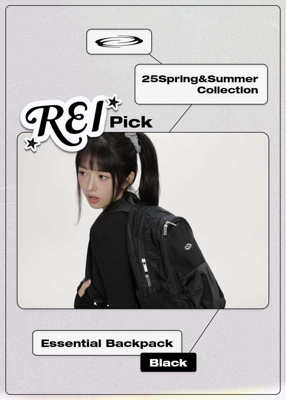 [Ive Rei Pick] Opening Project Essential Backpack - Black