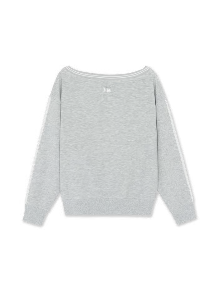 [RESCENE X MLB] 26FW Women's Varsity Lace Tape Off-Shoulder Sweatshirt