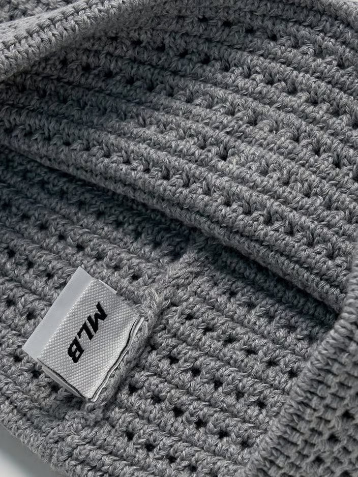 [Aespa Karina Pick] 26SS MLB Summer Crochet Meow Beanie Boston Red Sox