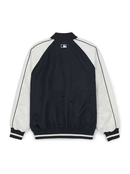 [Aespa Karina & TWS Pick] 26SS MLB Nylon Front Cursive Varsity Jacket – New York Mets