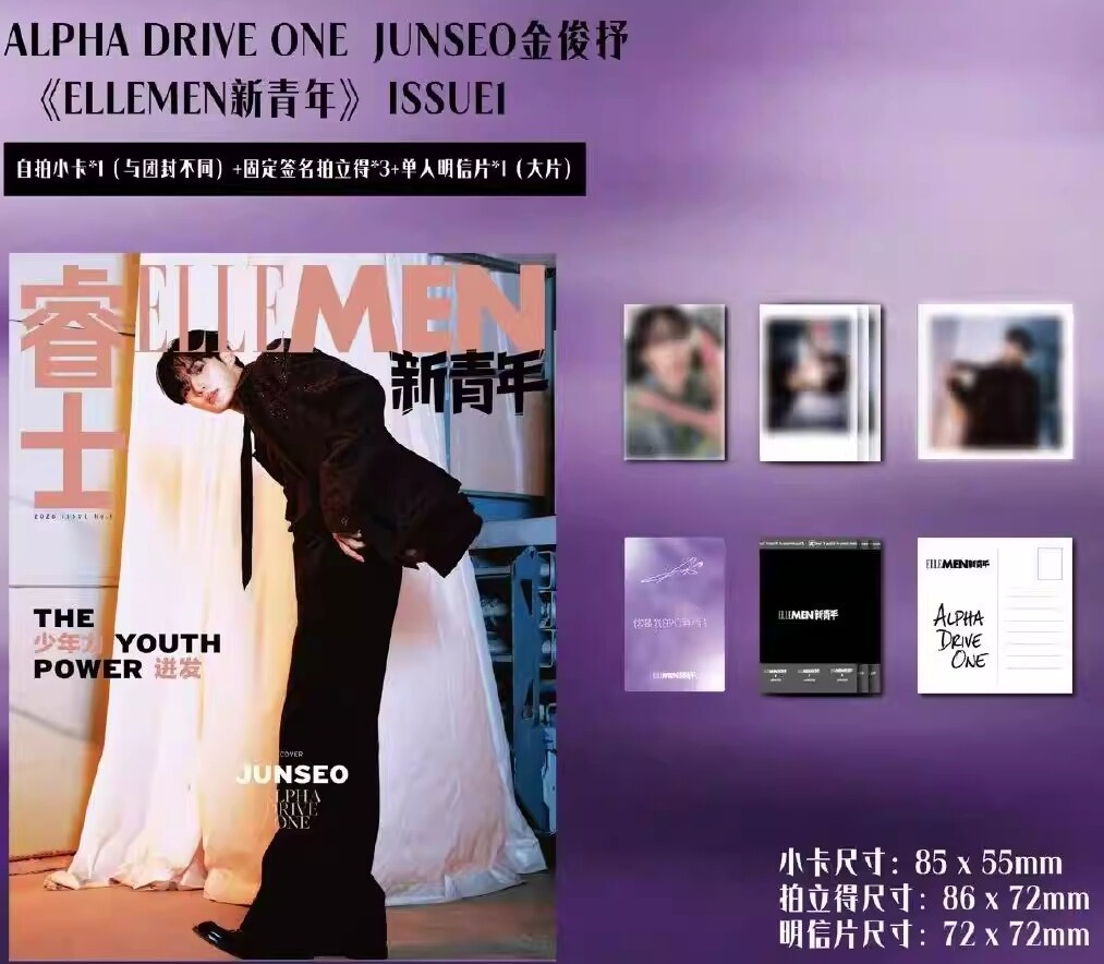 ELLE MEN New Youth 2026: ALPHA DRIVE ONE Magazine (RANDOM COVER)
