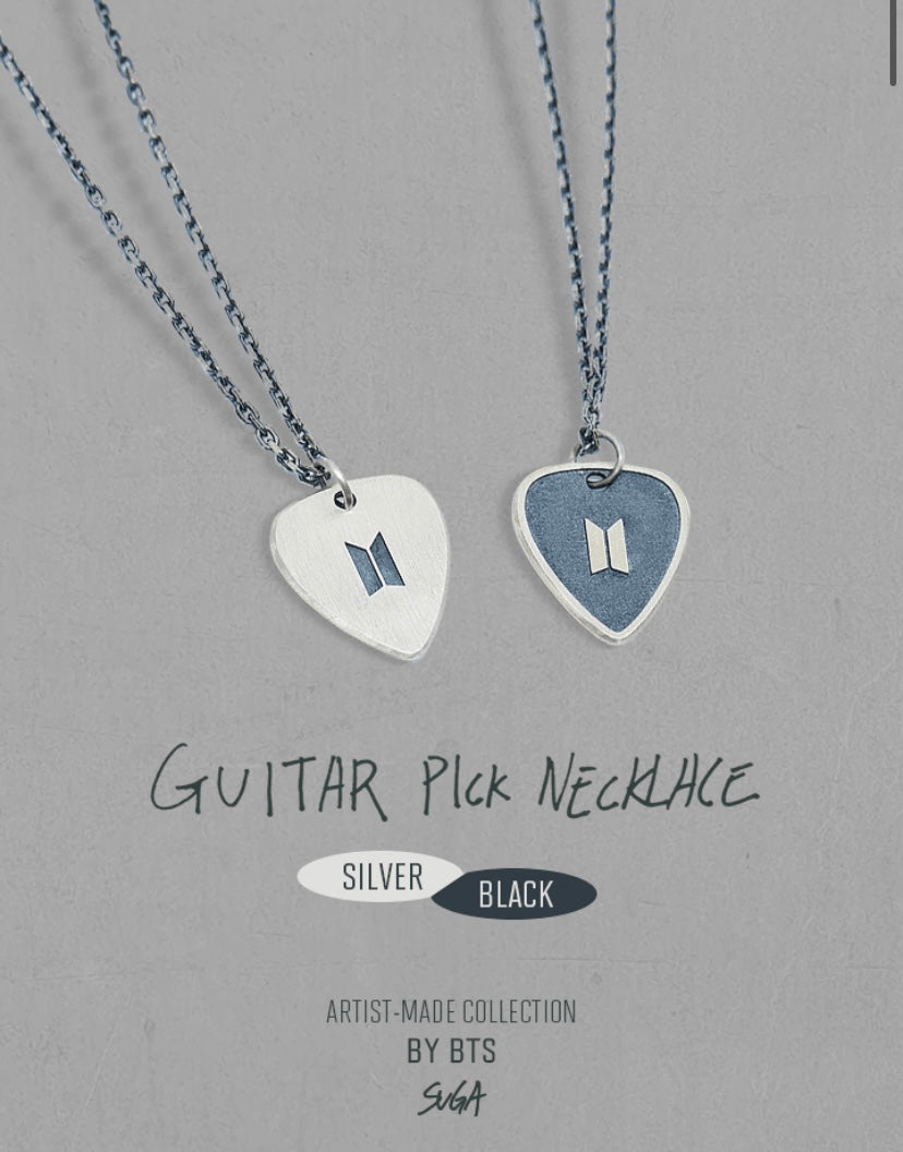 BTS SUGA - Guitar Pick Necklace - Artist-Made Collection