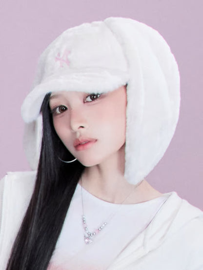 [RESCENE X MLB] 26FW Bunny Colorful Fur Unstructured Ball Cap