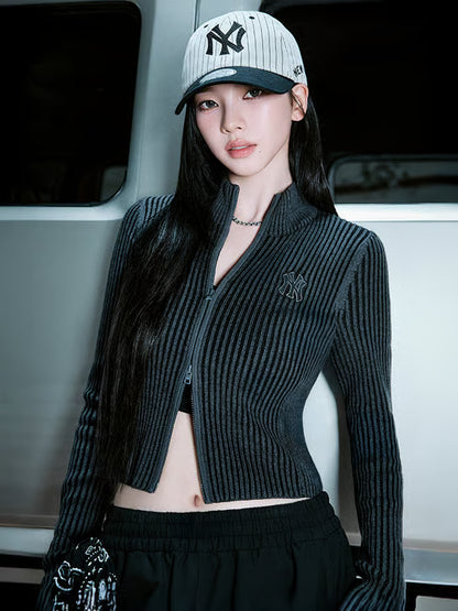 [Karina Pick] 25FW MLB Signature Stripe Unstructured Ball Cap