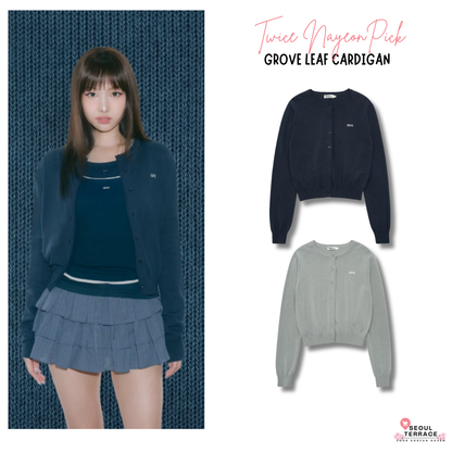 [Twice Nayeon Worn] Grove Leaf Cardigan