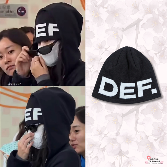 [Blackpink Jennie Worn] DEF Logo Beanie