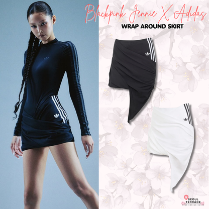 [Blackpink Jennie X Adidas] Wrap Around Skirt