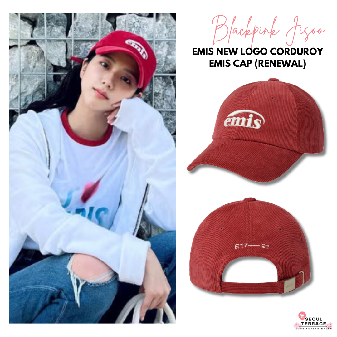[Blackpink Jisoo Worn] EMIS New Logo Corduroy Cap
