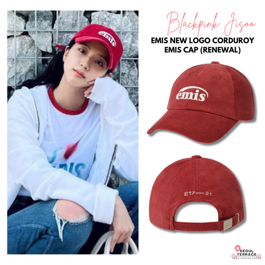[Blackpink Jisoo Worn] EMIS New Logo Corduroy Cap