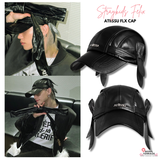 [Straykids Felix Worn] Atiissu FLX Cap Black