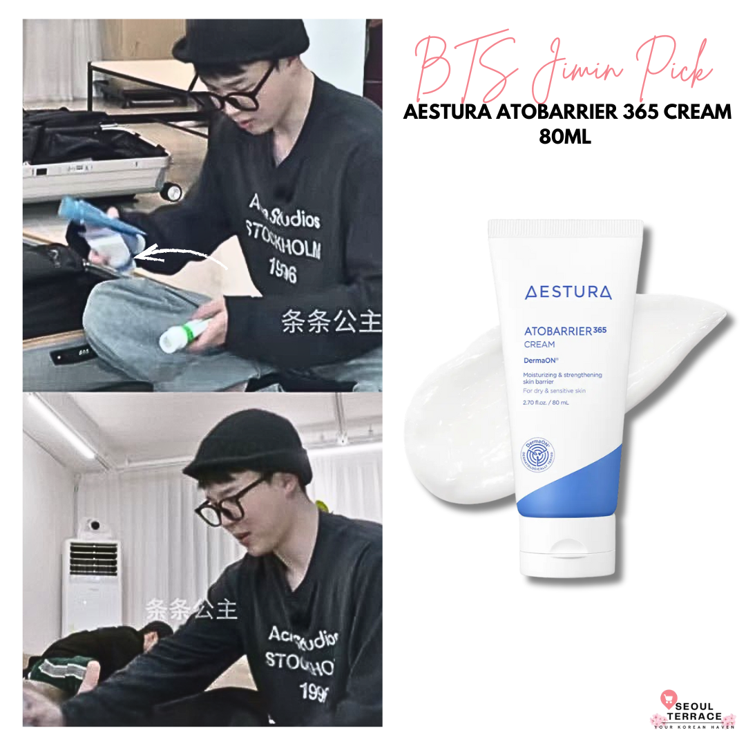 [BTS Jimin Pick] Aestura Atobarrier 365 Cream 80ml (+30ml + Cera-Hyal Ampoule 3ml)