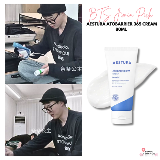 [BTS Jimin Pick] Aestura Atobarrier 365 Cream 80ml (+30ml + Cera-Hyal Ampoule 3ml)