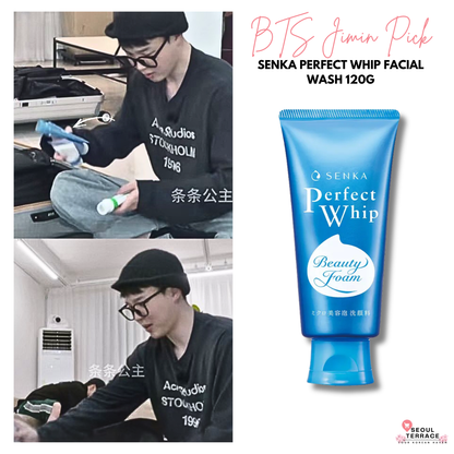 [Bts Jimin & Aespa Giselle Pick] Senka Perfect Whip Facial Wash 120g